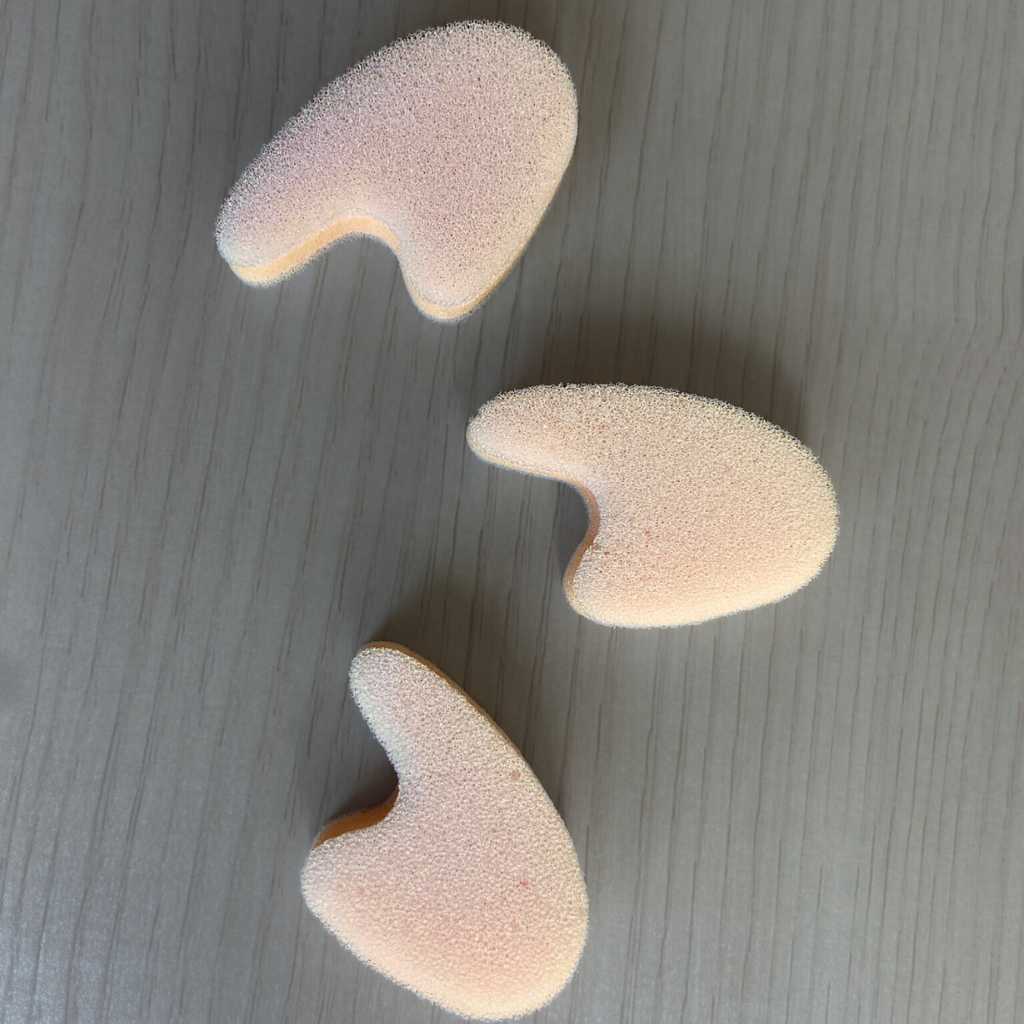 Toe spacers triple foam top down