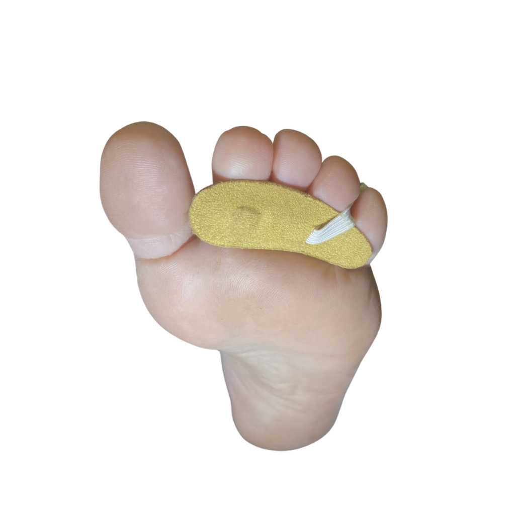 Hammer Toe Splint - Suede Fabric Crest Pad
