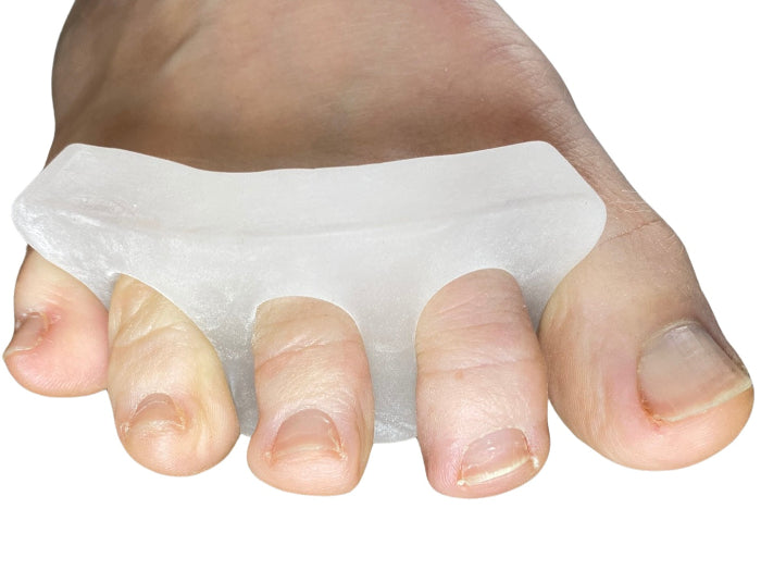 gel toe separator hammer toe splint toe comb on table
